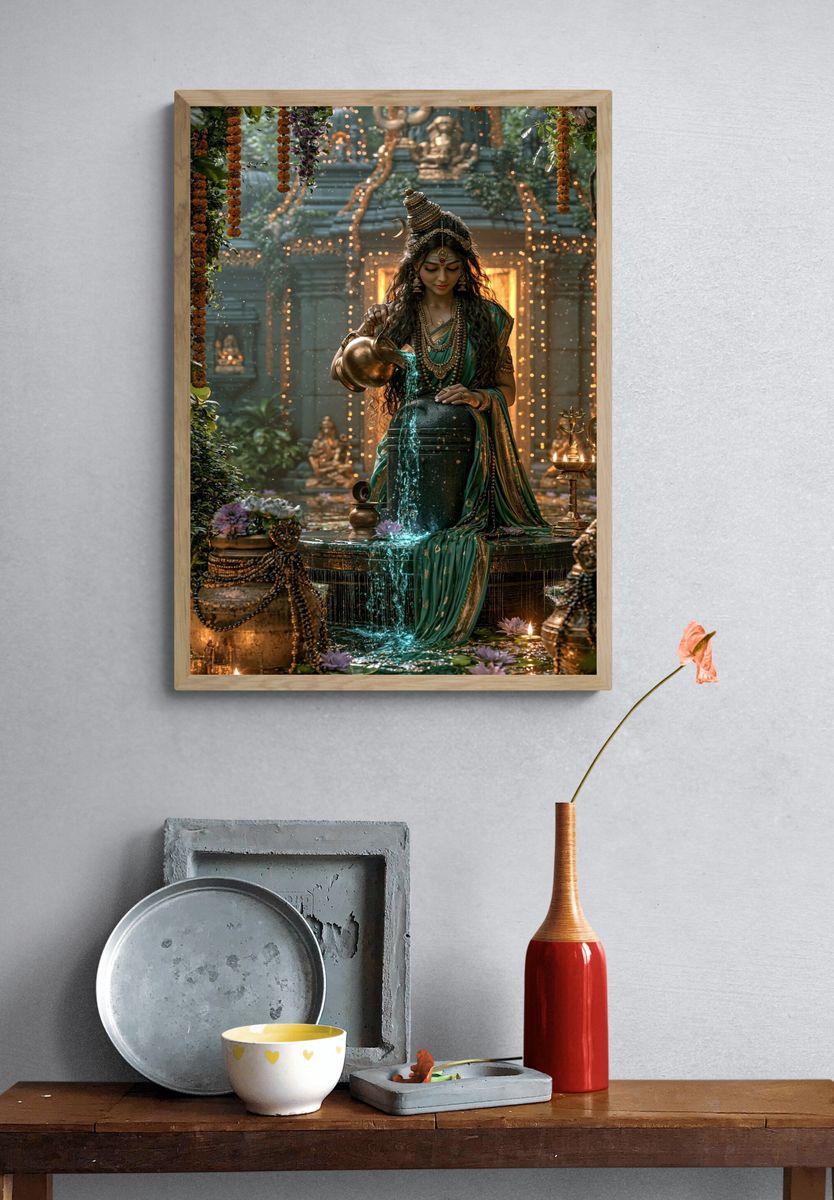 Temple Goddess Ritual Poster. — room view 3