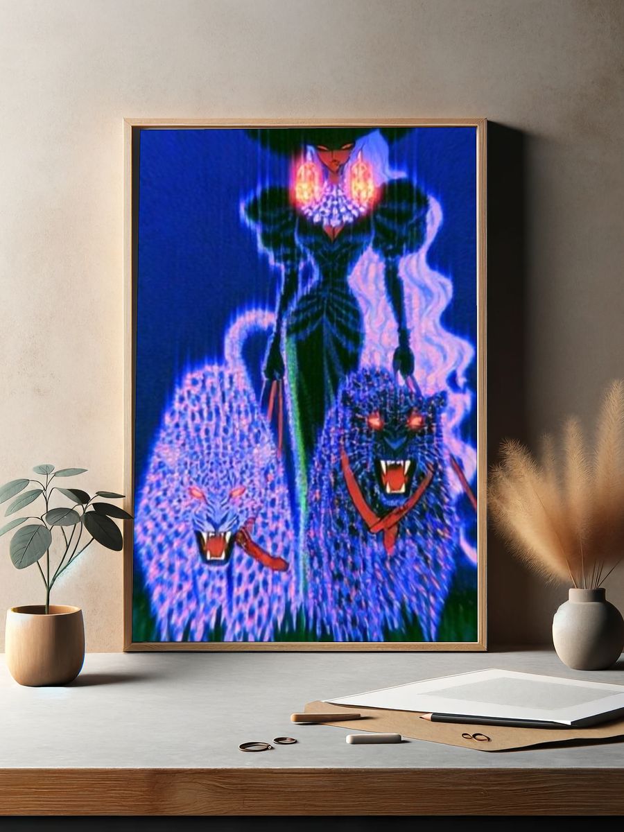 Glitter Doll Portrait Print. — room view 2