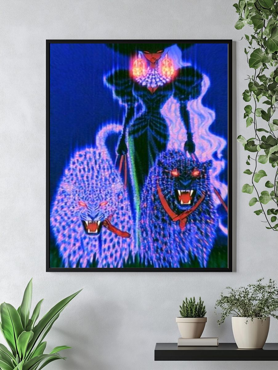 Glitter Doll Portrait Print. — room view 4