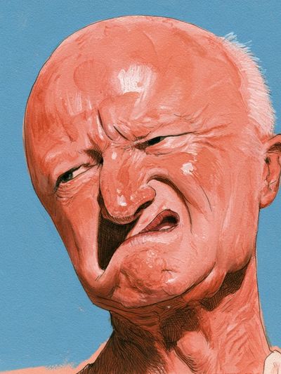 Expressive Portrait Illustration Poster.