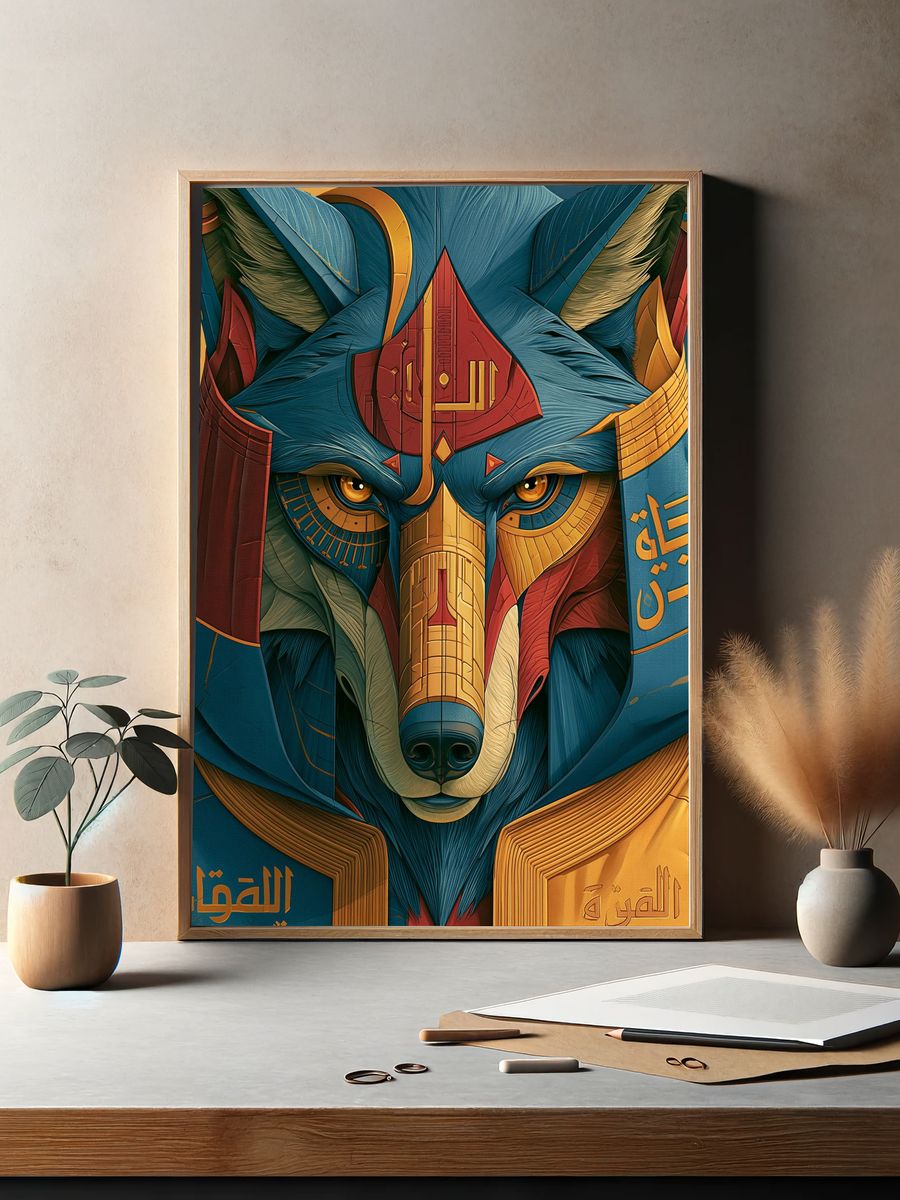 Anubis Egyptian Deity Poster. — room view 2