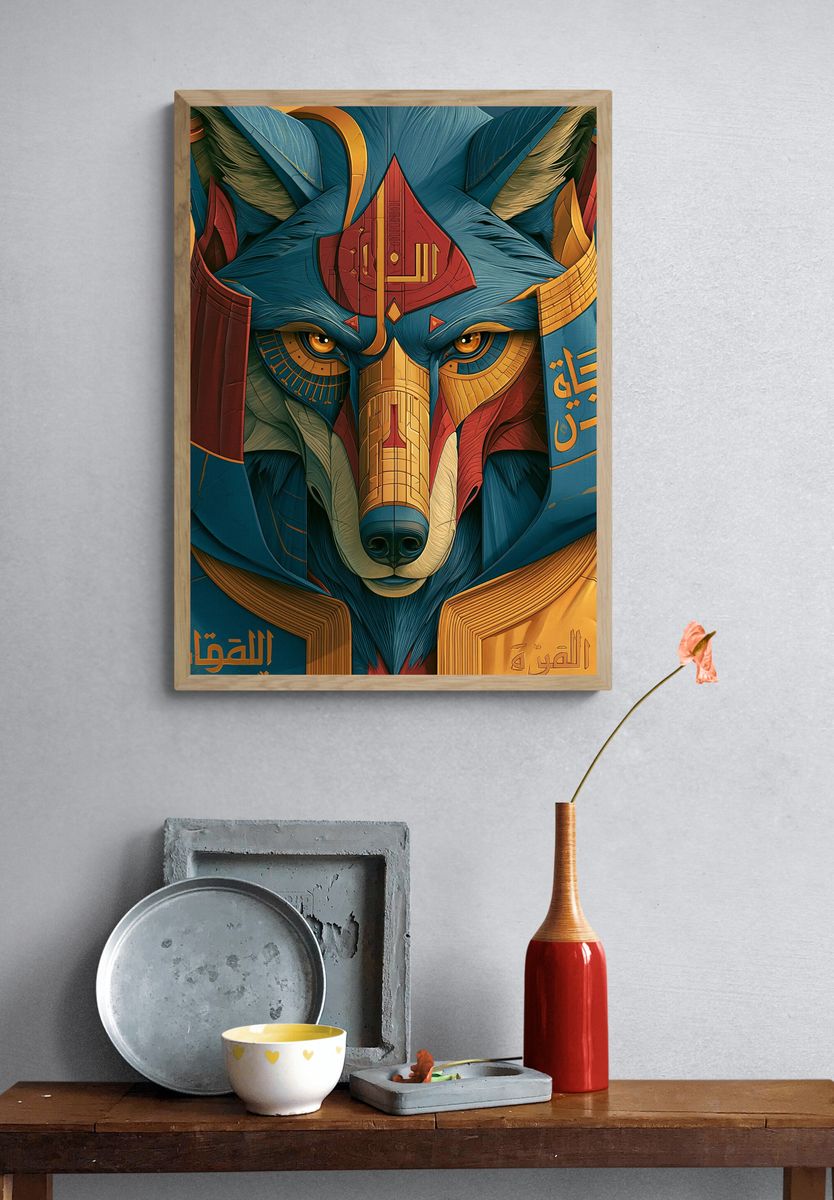 Anubis Egyptian Deity Poster. — room view 3