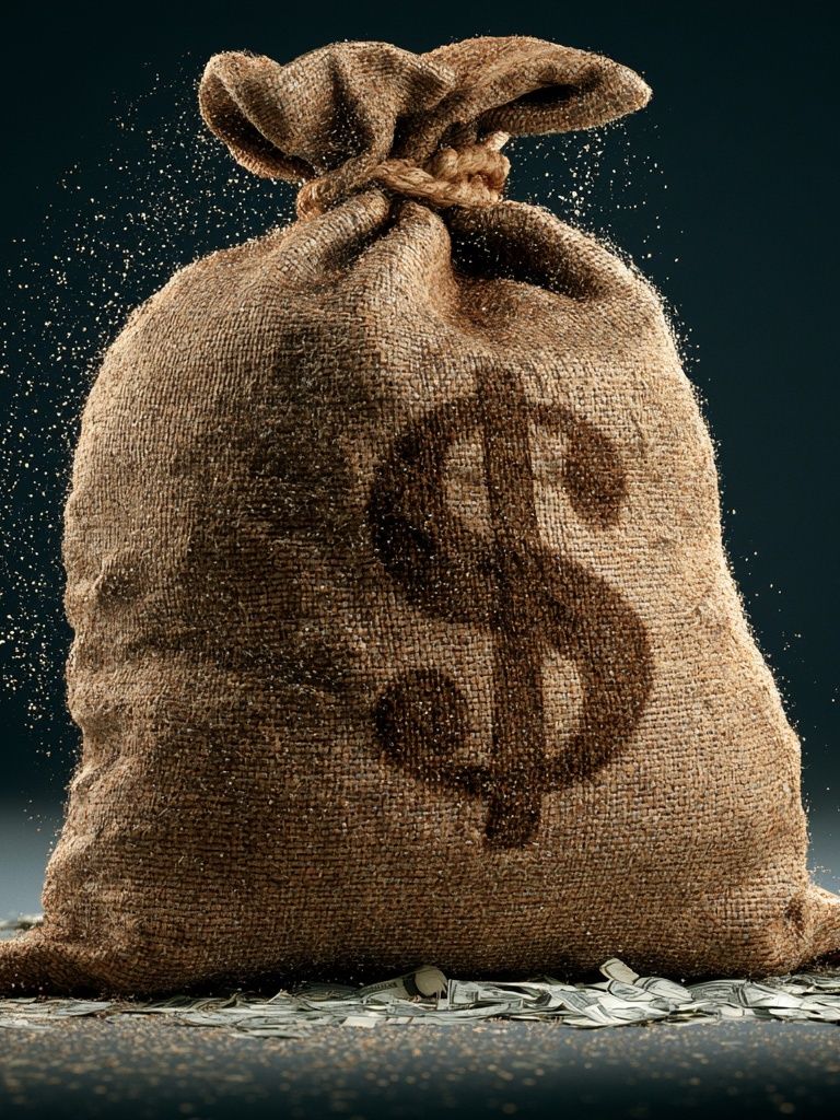 Money Sack Illustration Poster. poster detail