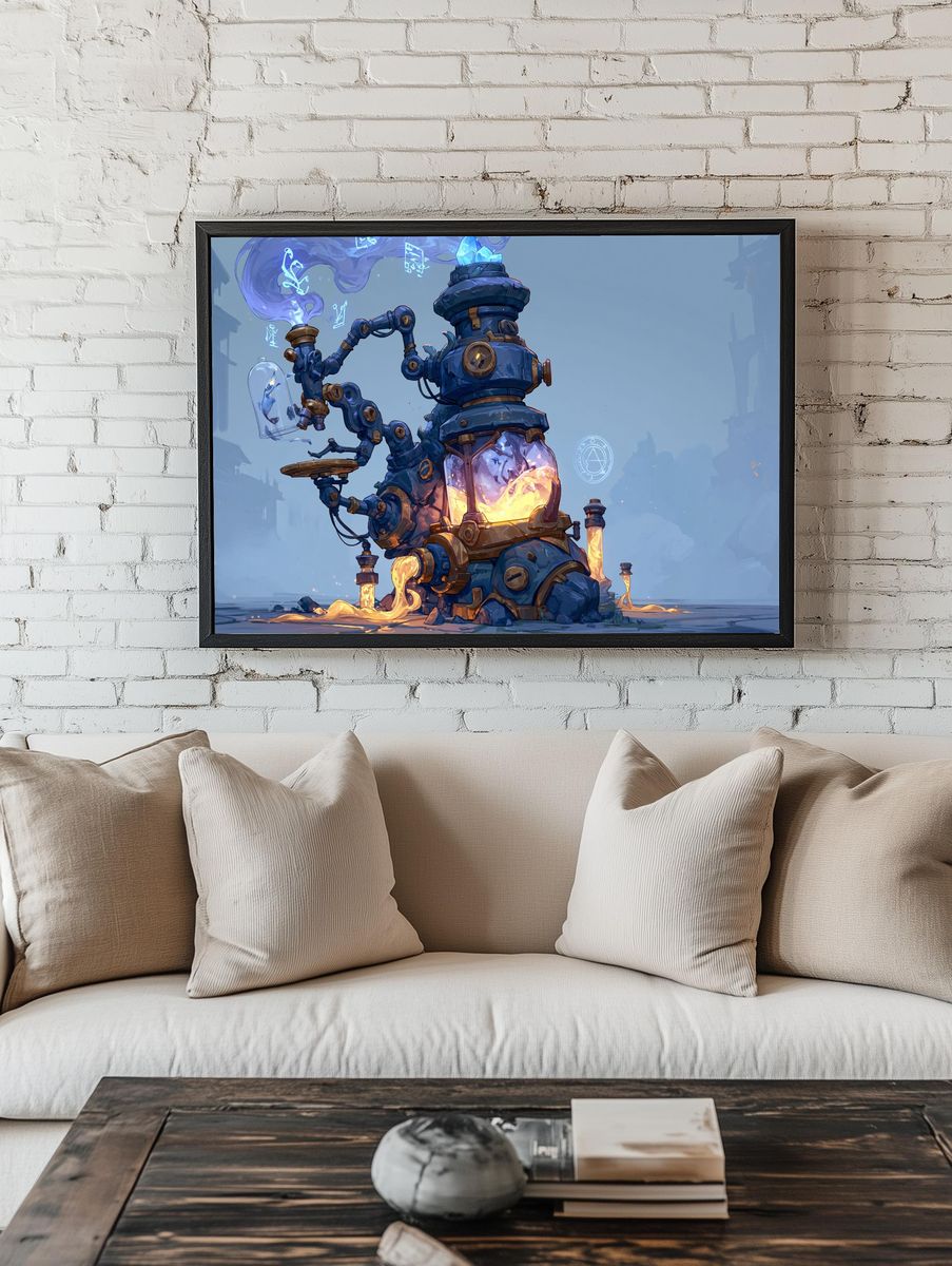 Arcane Alchemy Machine Print. — room view 1
