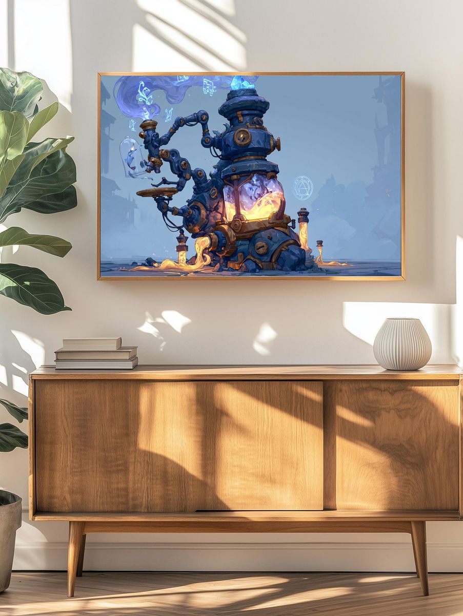 Arcane Alchemy Machine Print. — room view 3