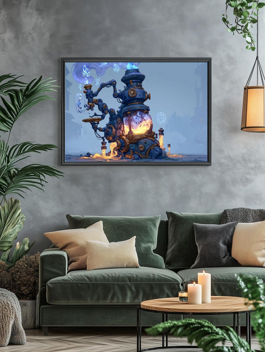 Arcane Alchemy Machine Print. — room view 4