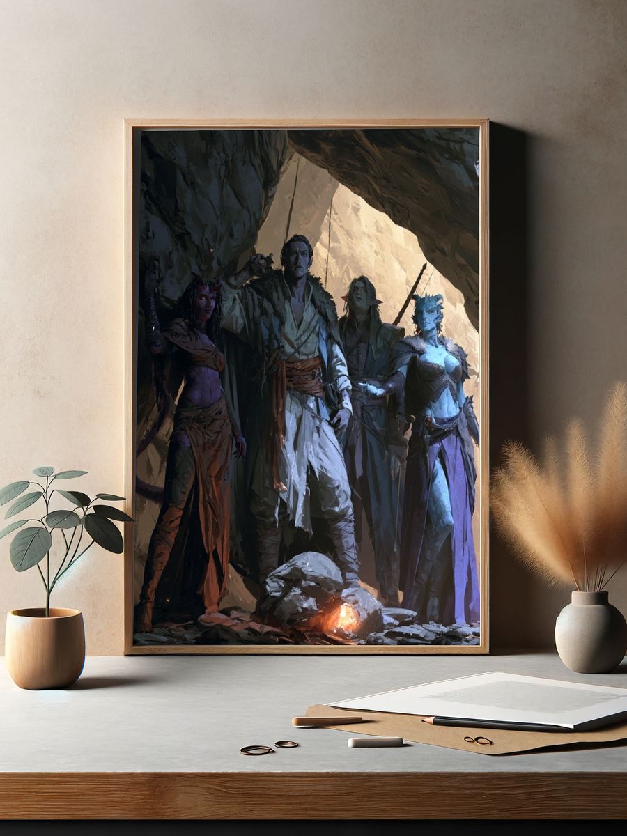 Creative Workspace Illustration Poster. — room view 2