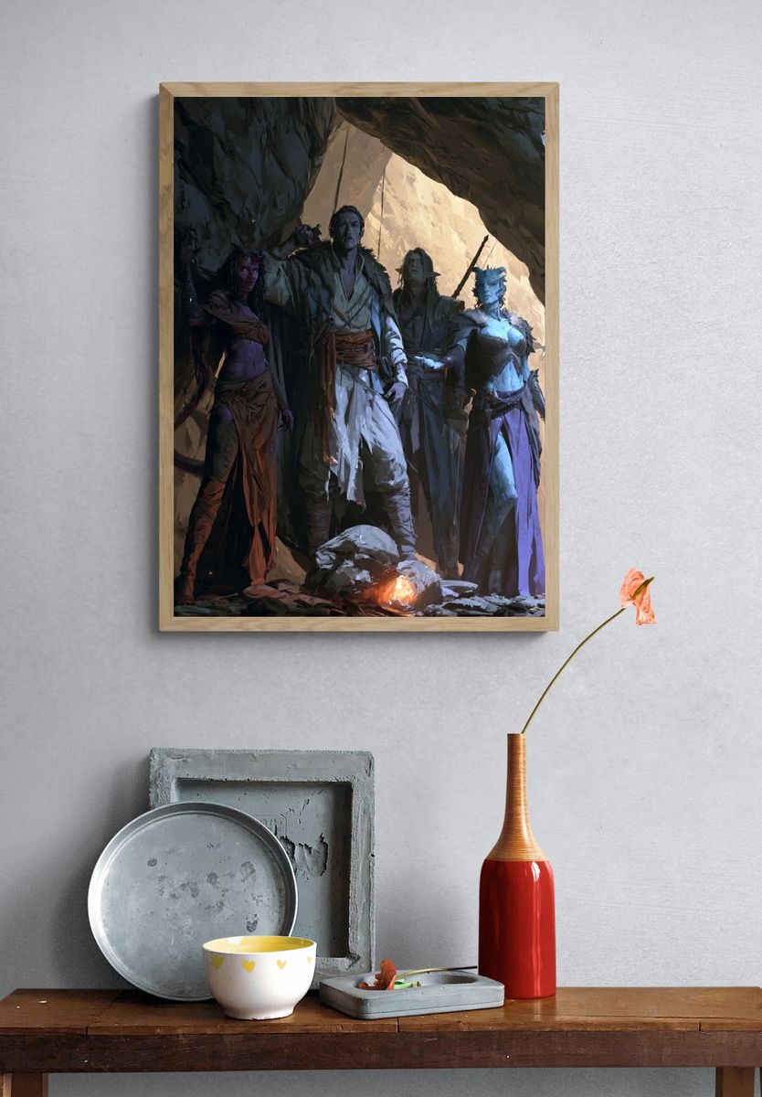 Creative Workspace Illustration Poster. — room view 3