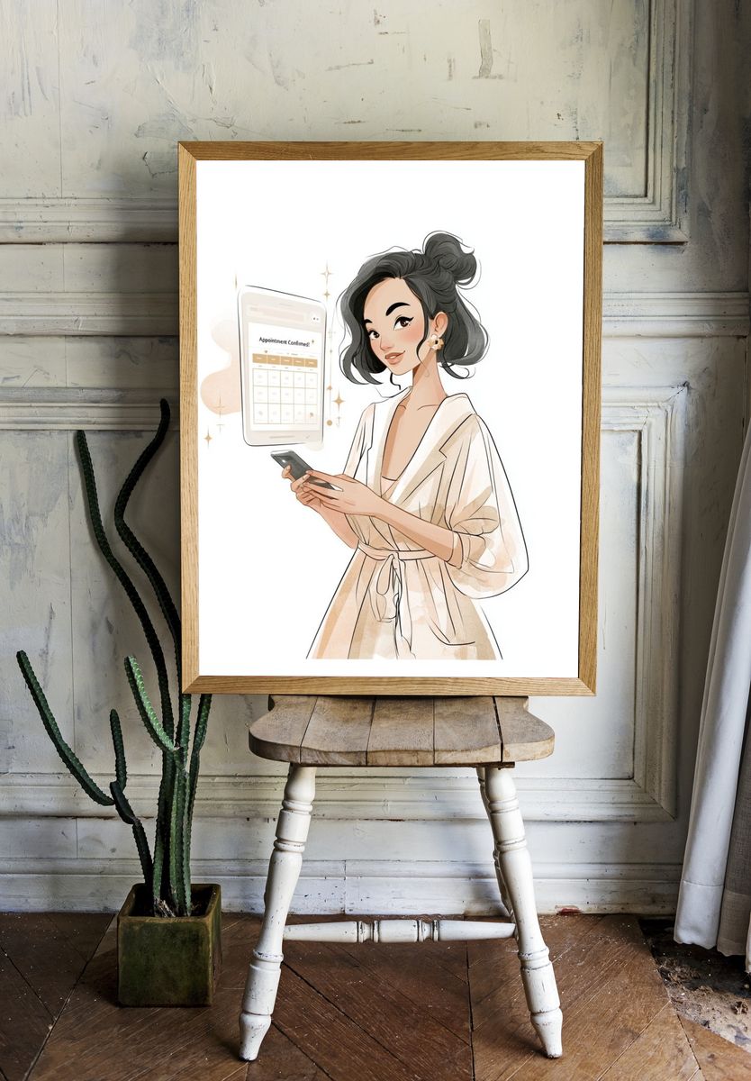 Appointment Confirmation Illustration Poster. room preview