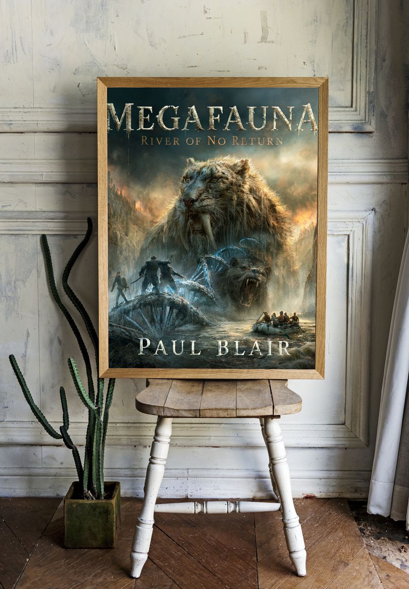 Megafauna River Fantasy Poster. — room view 1