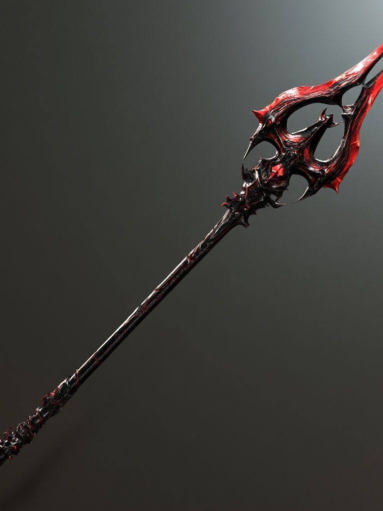 Demonic Spear Digital Art Poster. poster — illustration art