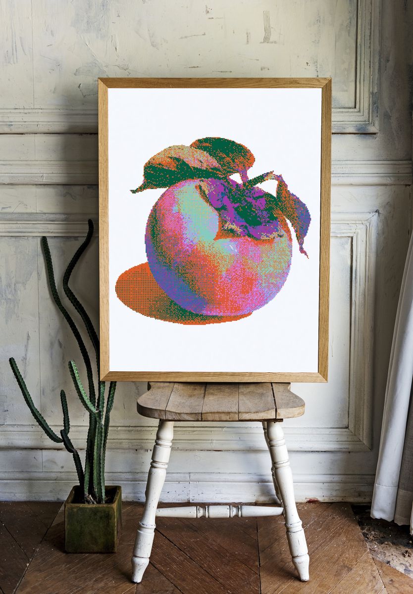 Pixel Fruit Still Life Poster. room preview