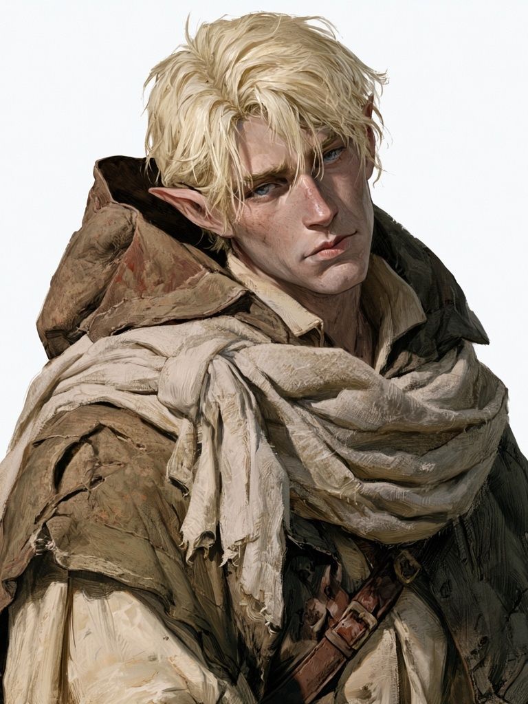 Elf Portrait Illustration Poster. poster — illustration art