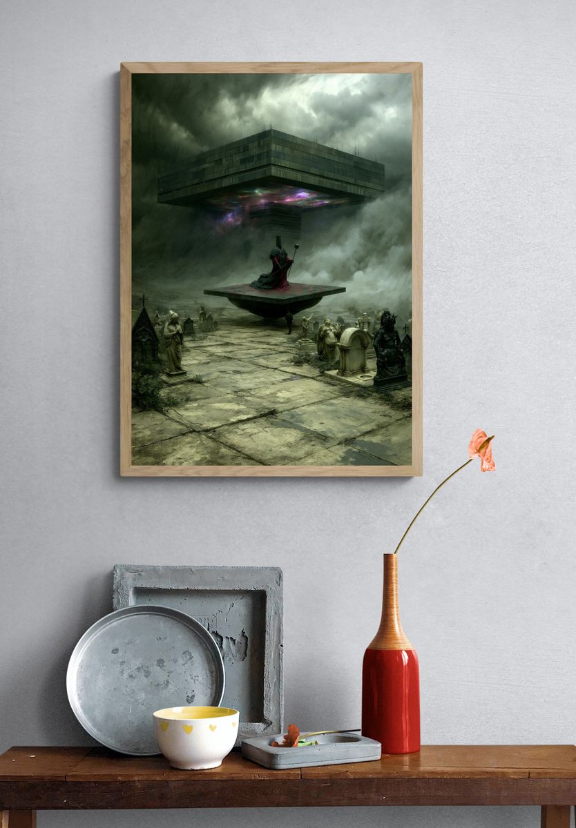 Surreal Monolith Ritual Poster. — room view 3