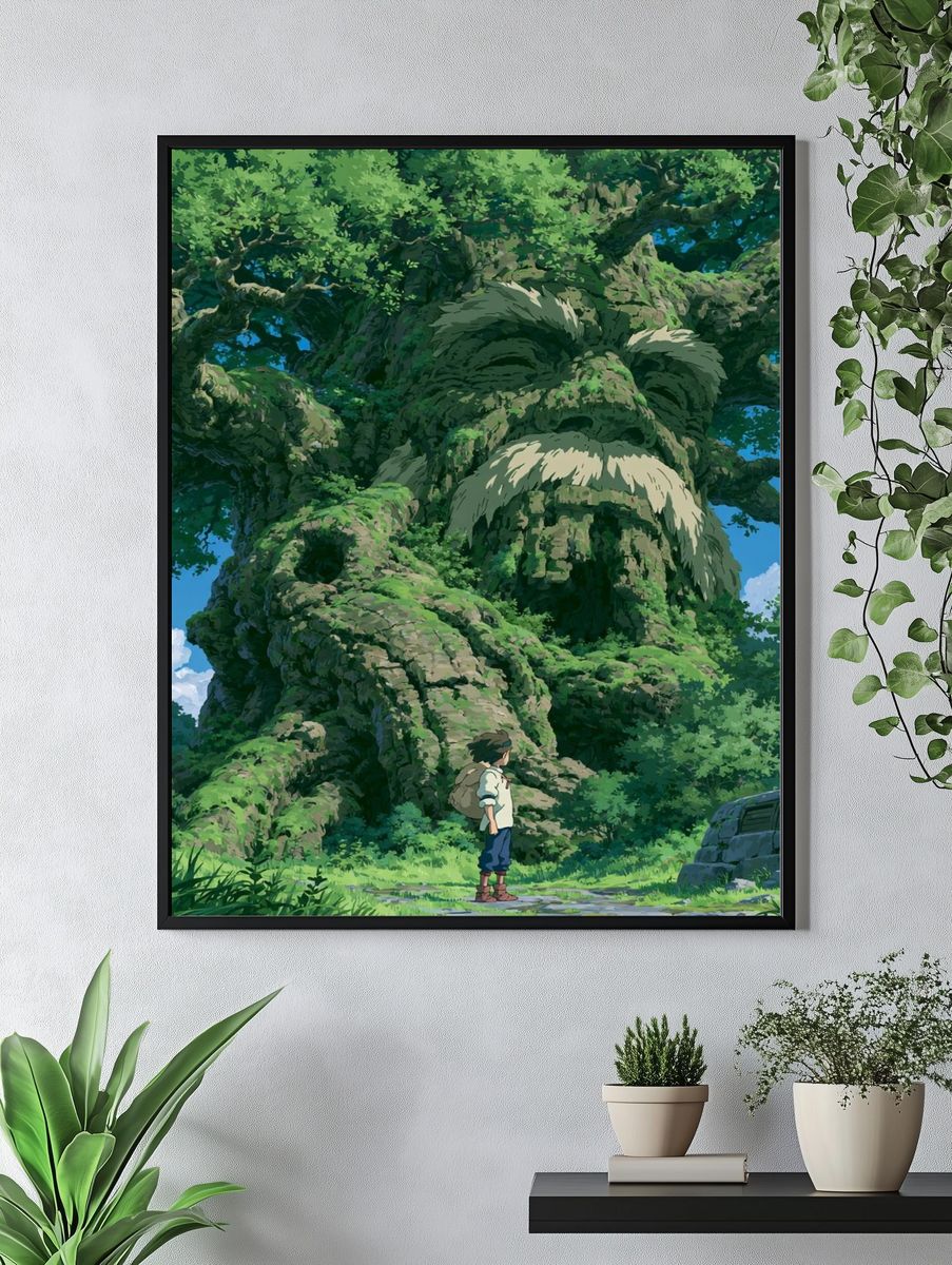 Ancient Tree Spirit Illustration Poster. — room view 4