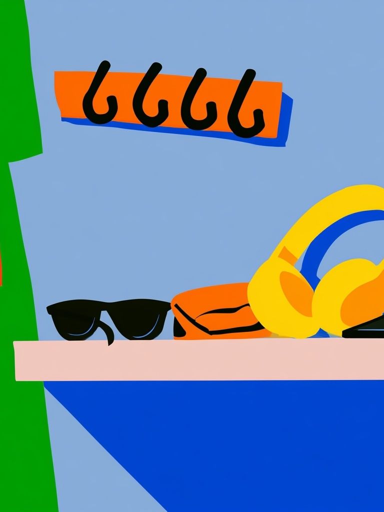 Colorful Sunglasses Still Life Poster. poster — illustration art
