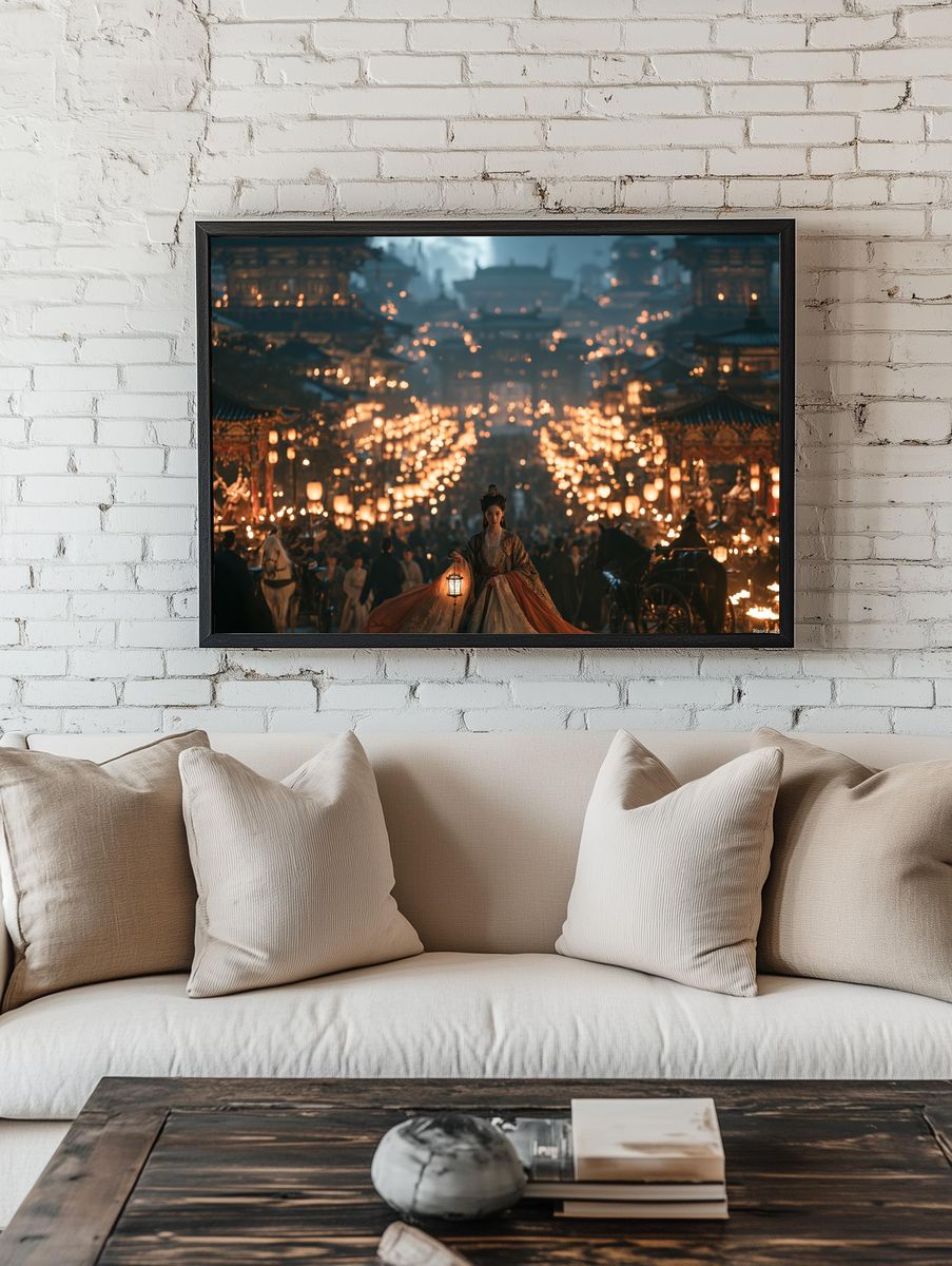 Lantern Festival Empress Fantasy Print. — room view 1