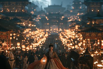 Lantern Festival Empress Fantasy Print.