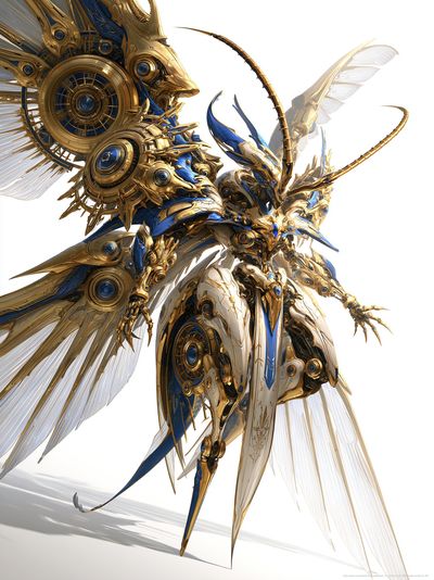 Celestial Mecha Angel Print.