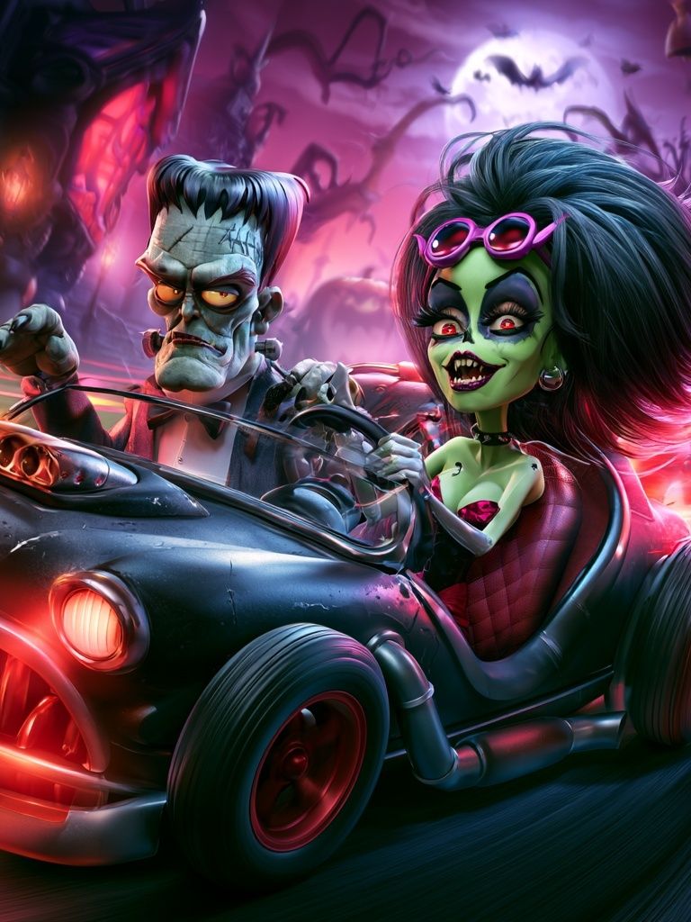 Monster Roadster — Illustration Print. poster detail