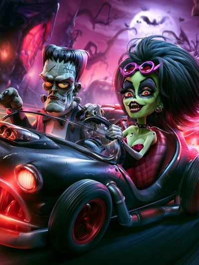 Monster Roadster — Illustration Print.