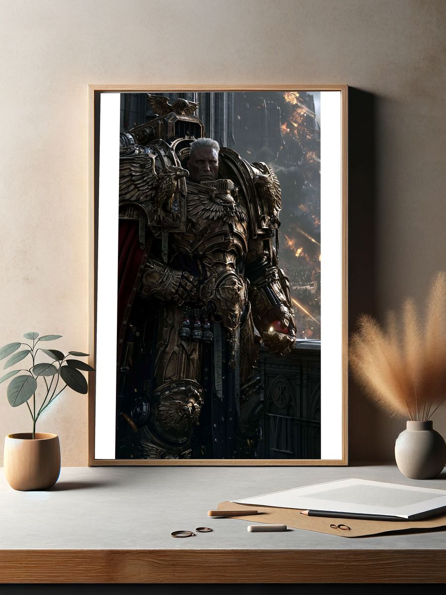 Armored Warlord Sci-Fi Poster. — room view 2