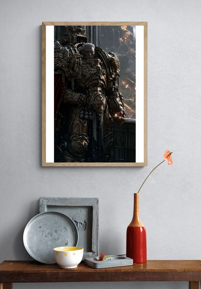 Armored Warlord Sci-Fi Poster. — room view 3