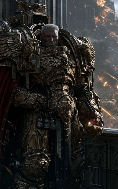 Armored Warlord Sci-Fi Poster. poster