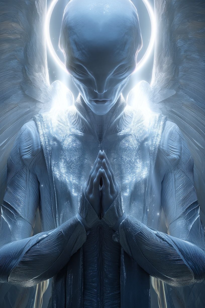 Celestial Angel Digital Art Poster. poster — illustration art