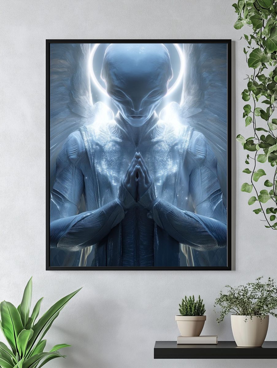 Celestial Angel Digital Art Poster. — room view 4