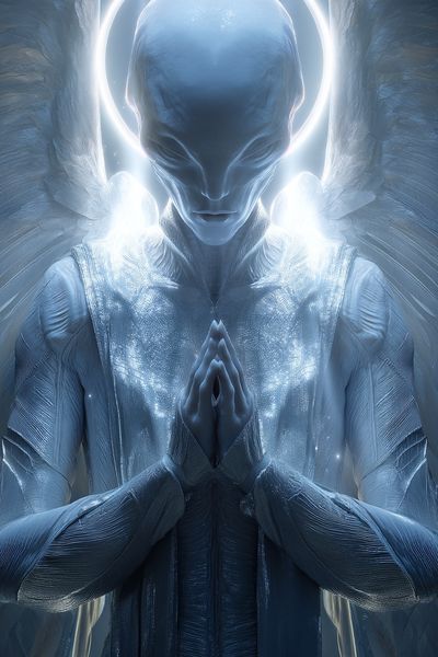 Celestial Angel Digital Art Poster. poster print