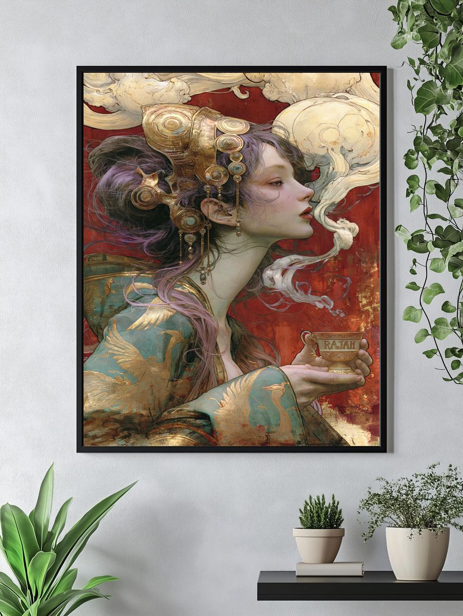 Rajah Portrait Illustration Poster. — room view 4