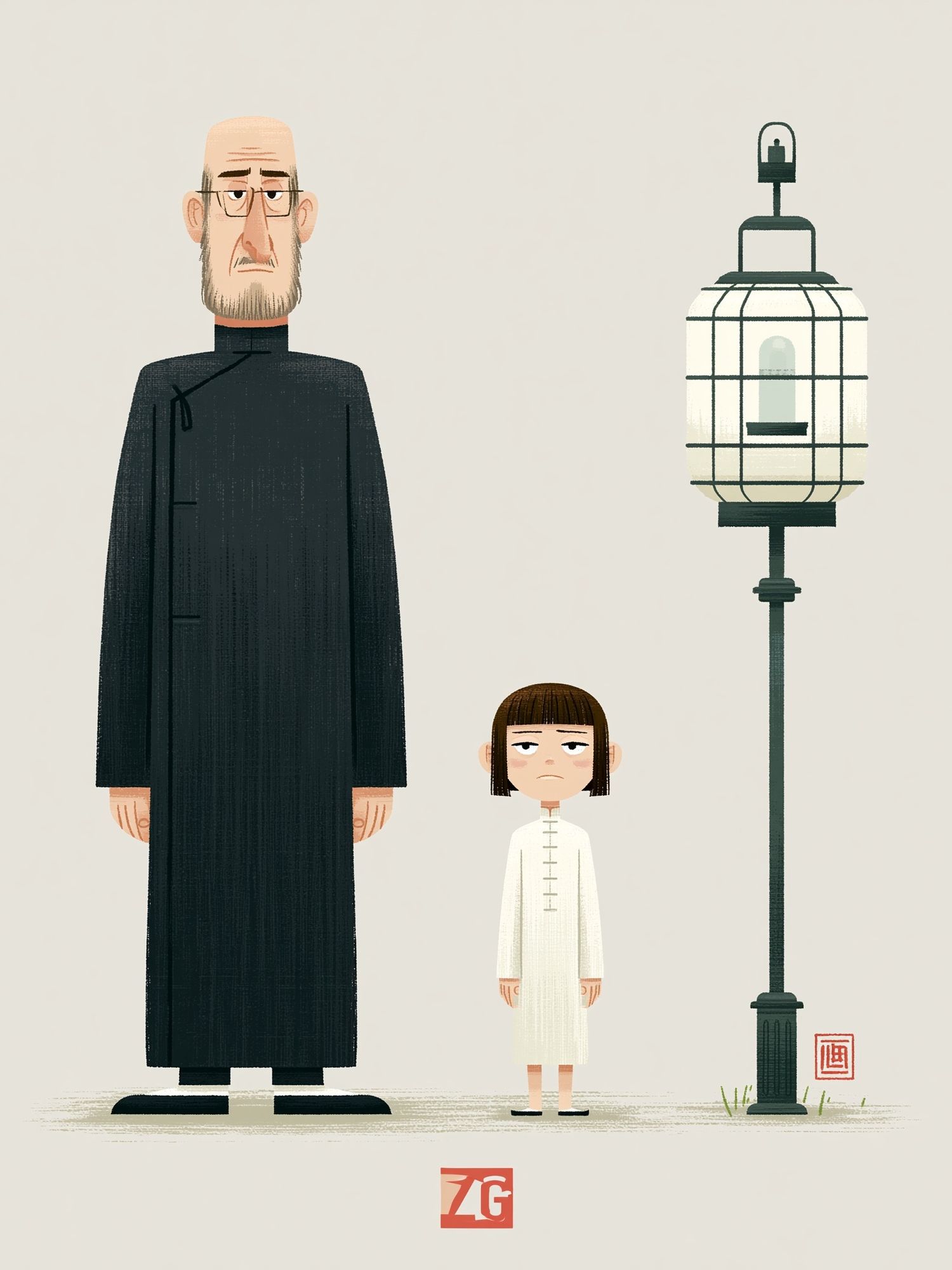 Minimalist Character Illustration Poster. poster detail