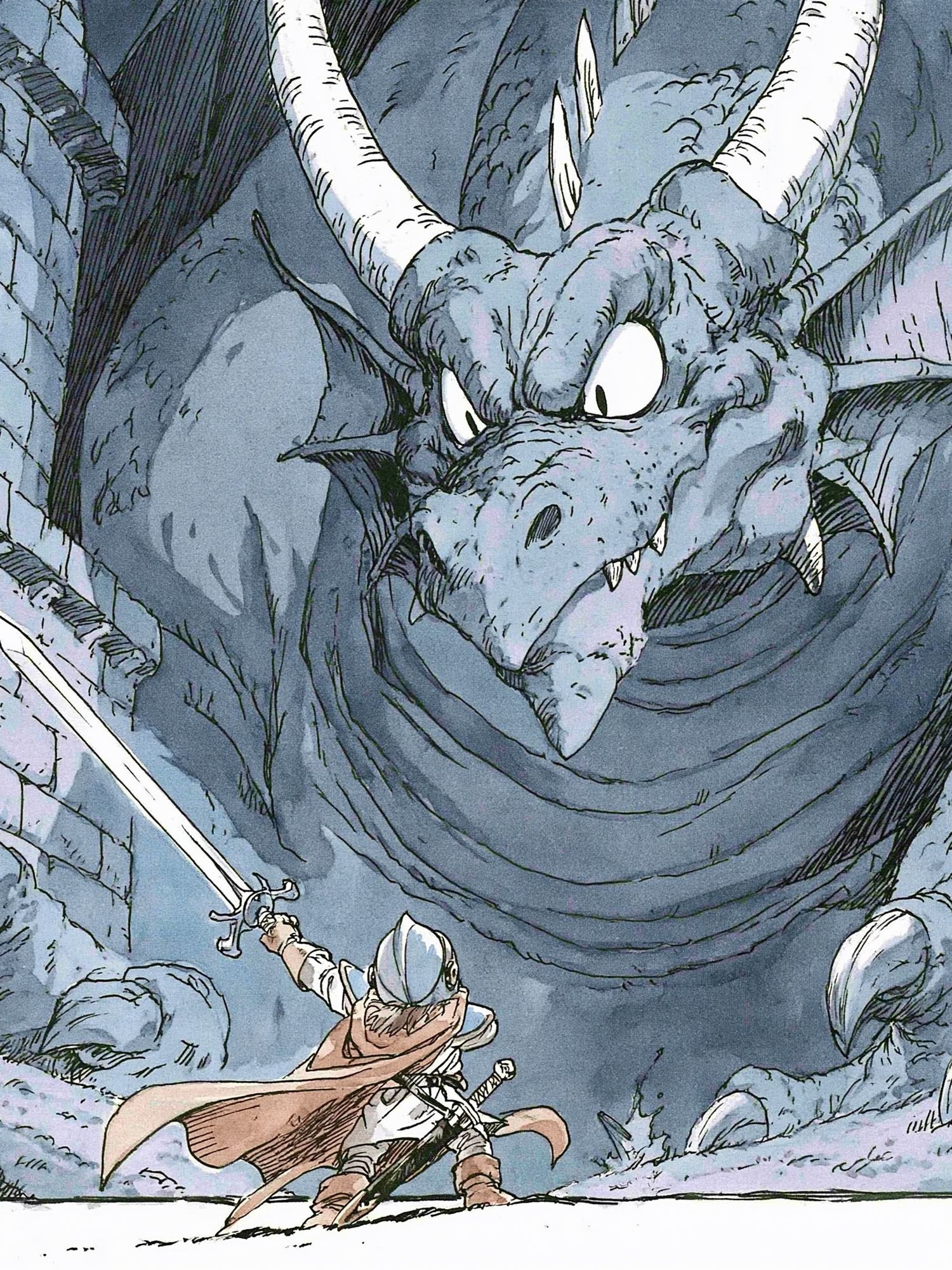 Dragon Duel Fantasy Illustration Poster. poster — illustration art