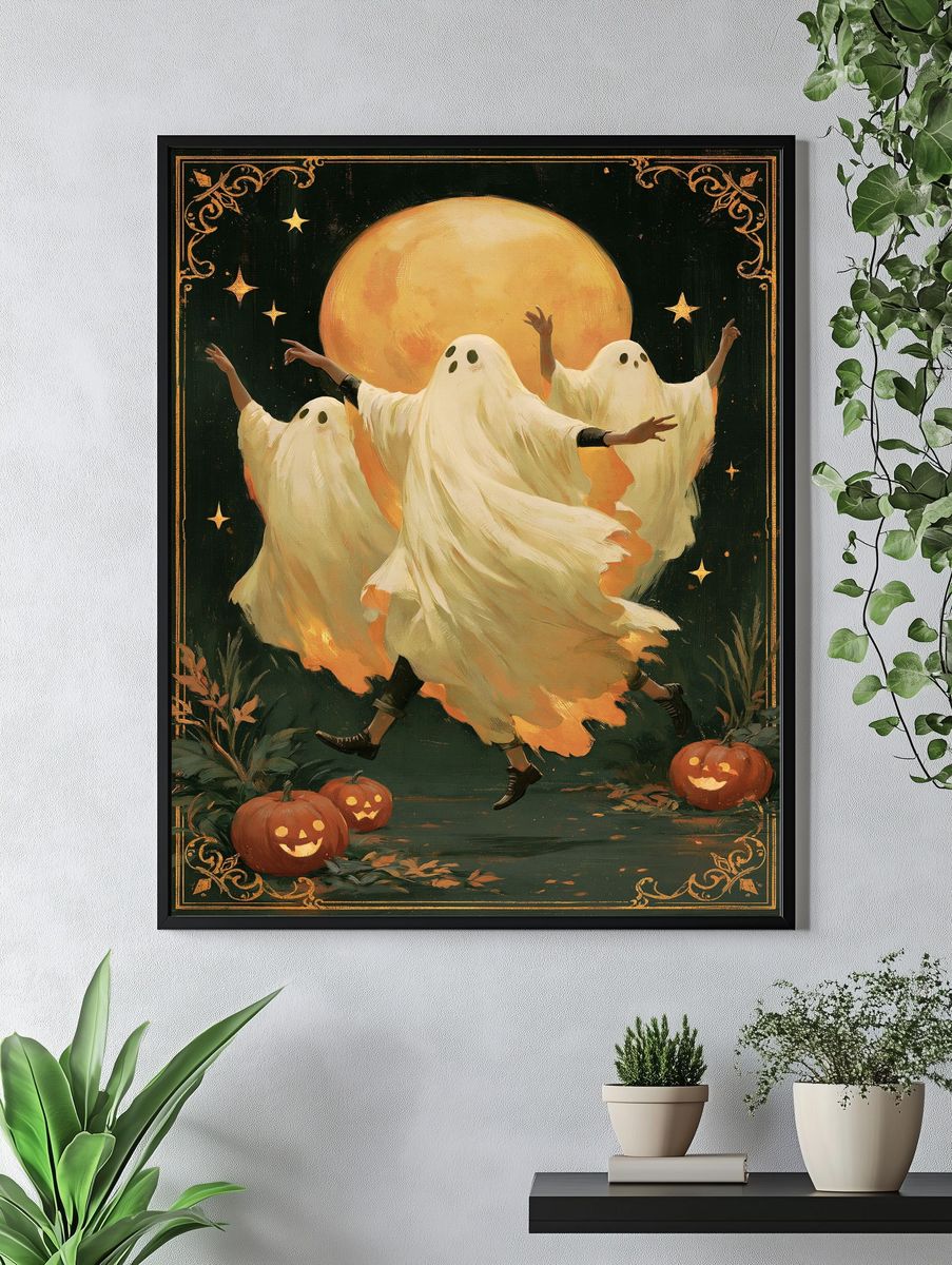 Halloween Ghost Dance Print. — room view 4