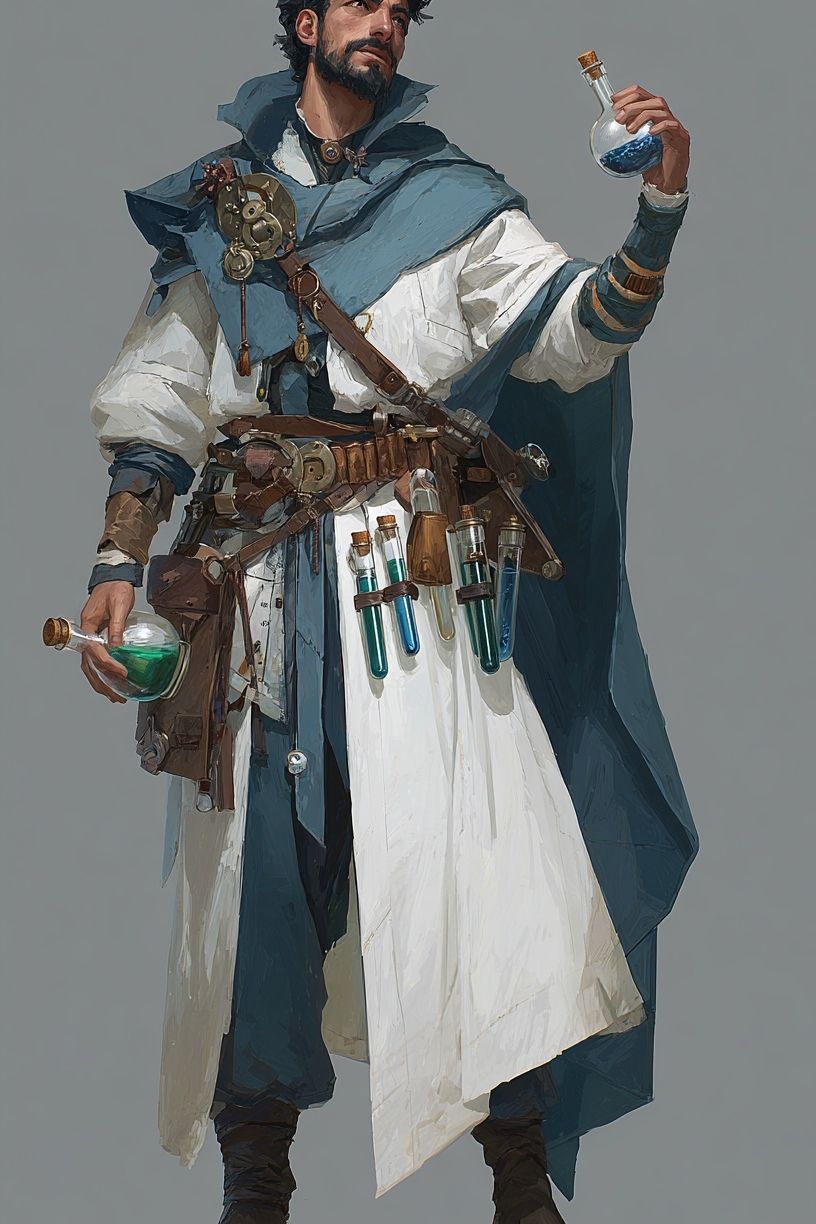 Alchemist Character Illustration Poster. poster — illustration art