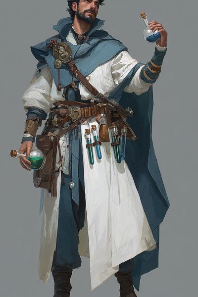 Alchemist Character Illustration Poster. poster
