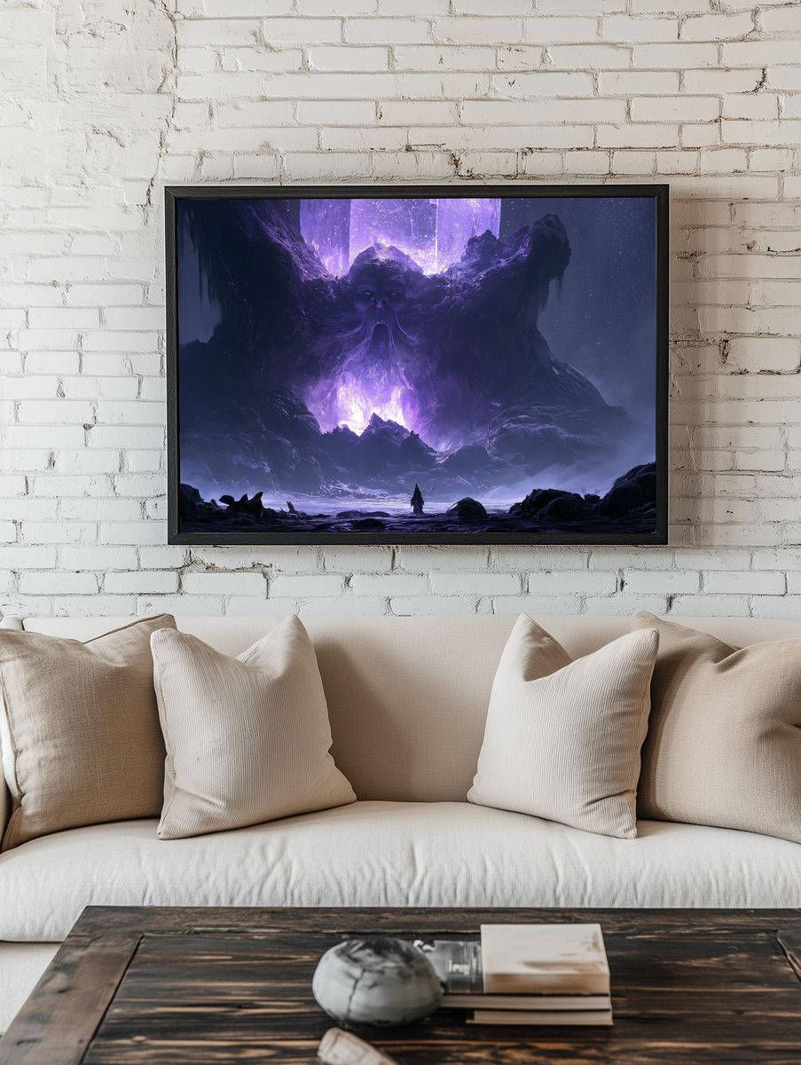 Cosmic Giant Digital Art Poster. room preview