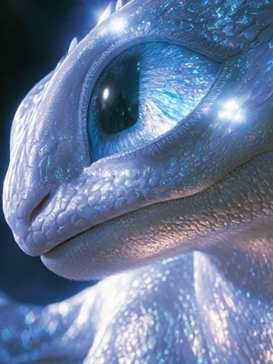 Crystal Dragon Portrait Poster. poster — illustration art