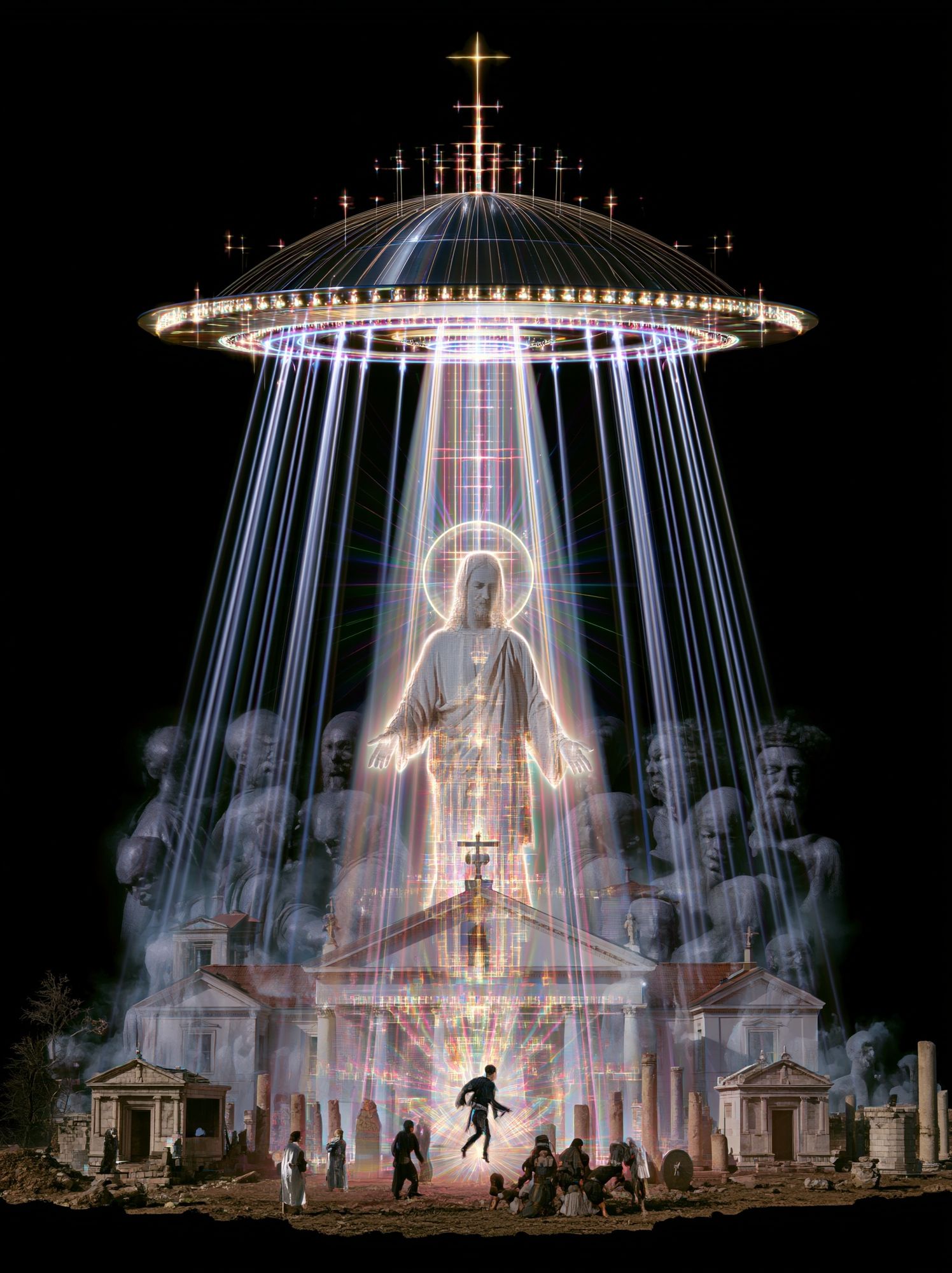 Celestial Ascension Sci-Fi Print. poster detail