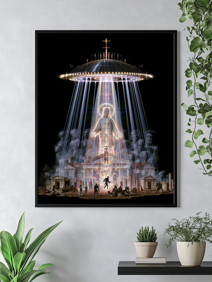 Celestial Ascension Sci-Fi Print. — room view 4