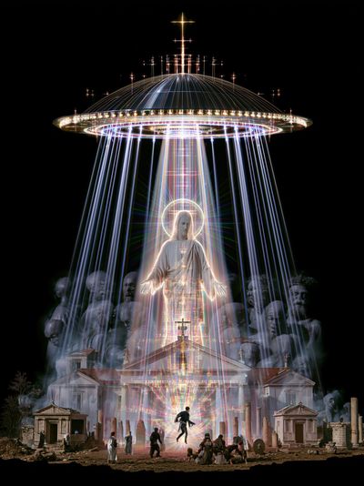 Celestial Ascension Sci-Fi Print.