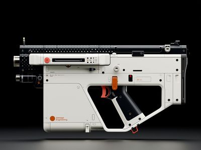 Futuristic Sci-Fi Blaster Print. poster