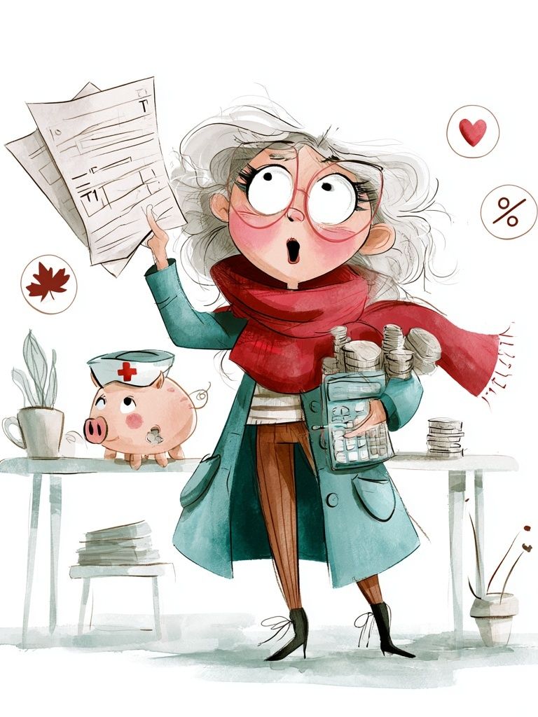 Financial Lady Illustration Poster. poster detail