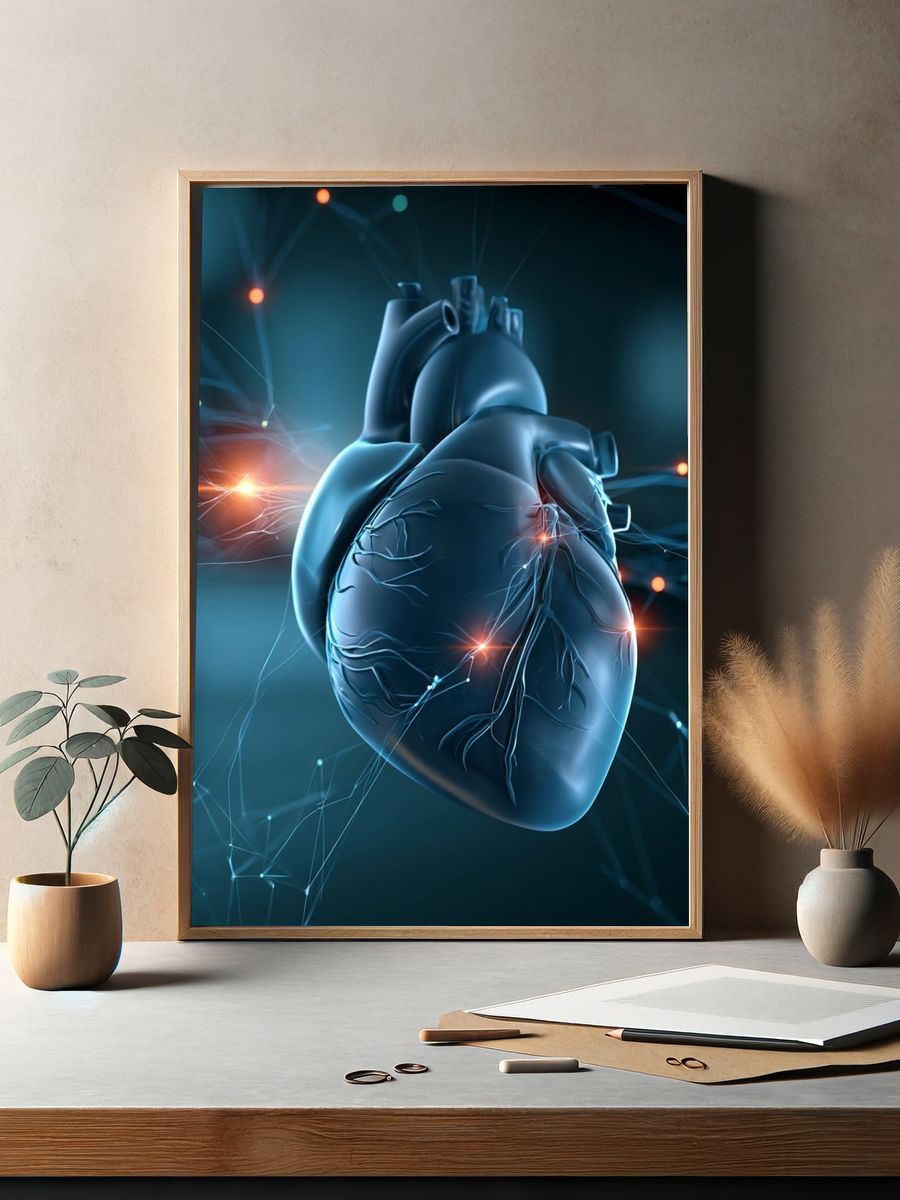 Digital Heart Anatomy Poster. — room view 2