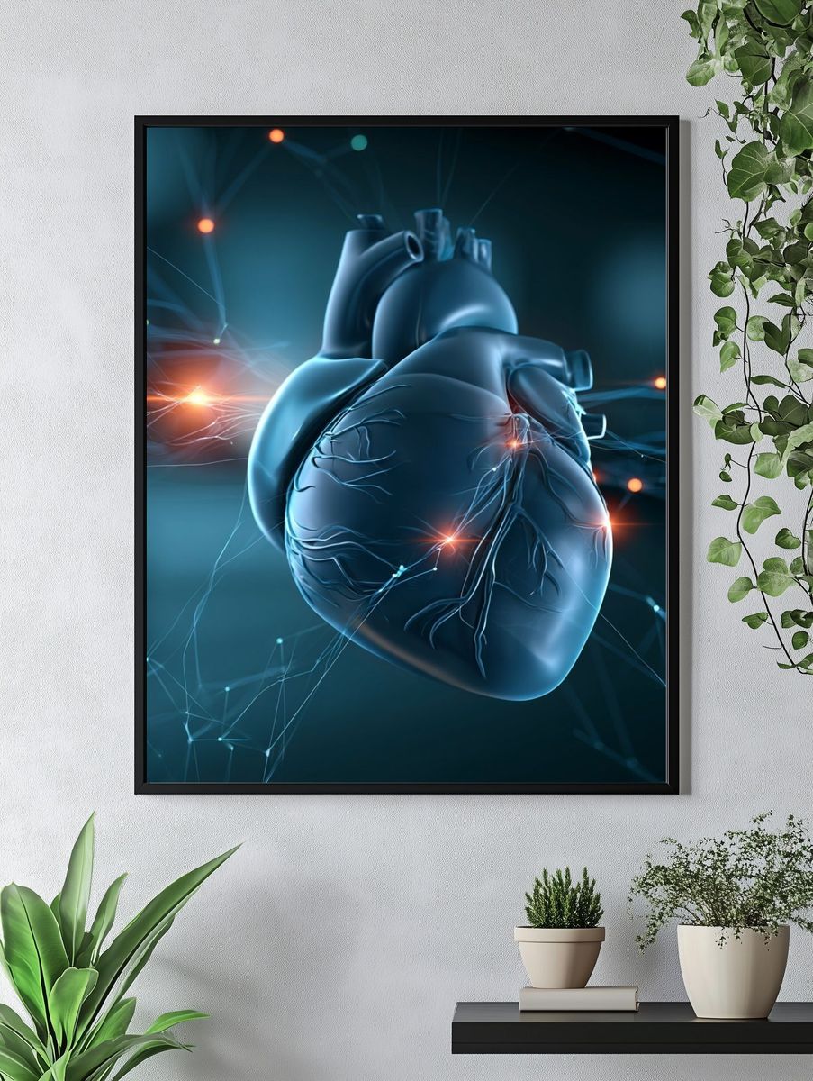 Digital Heart Anatomy Poster. — room view 4