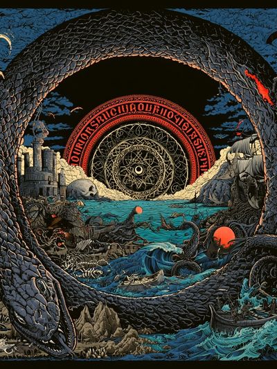 Cosmic Serpent Fantasy Print.