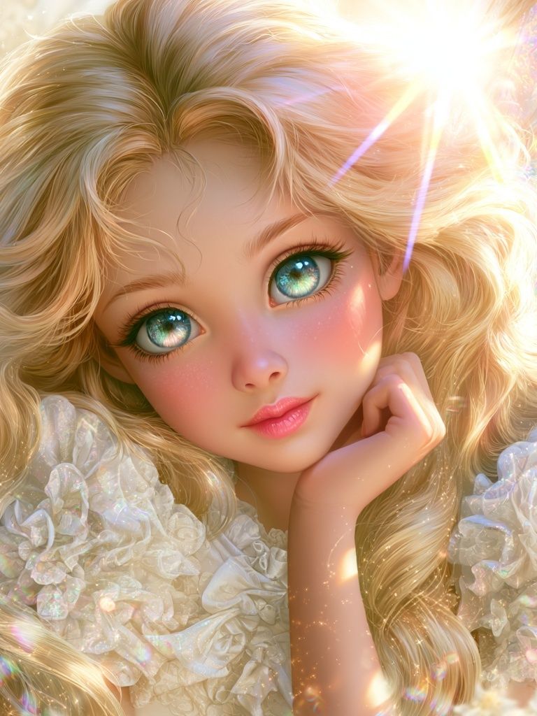 Dreamy Fairy Portrait Print. poster detail