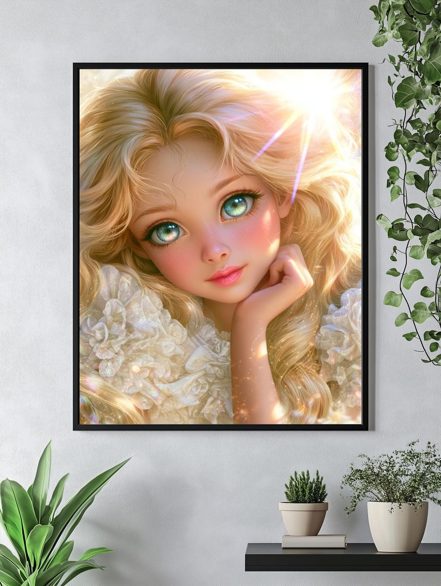 Dreamy Fairy Portrait Print. — room view 4