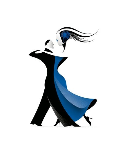 Cyber Dance Silhouette Poster. poster